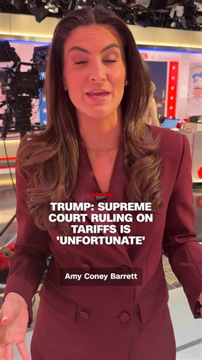 President Donald Trump called out the Supreme Court justices at the State of the Union address on Tuesday, calling their recent ruling against his sweeping tariffs "unfortunate." CNN's Kaitlan Collins reports. Follow live updates: https://cnn.it/4aNDSCq | CNN