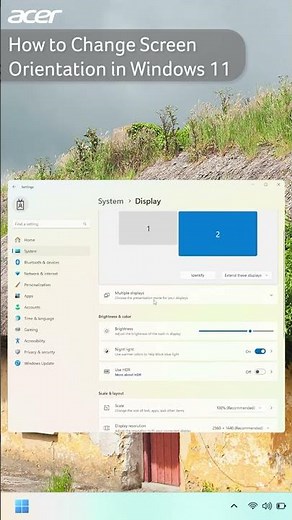 How to Change Your Display's Screen Orientation in Windows 11