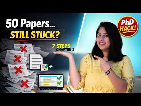 The Ultimate Literature Review Blueprint | Reviewers Approve 7 Steps | PhD Guide | Sanraj Education