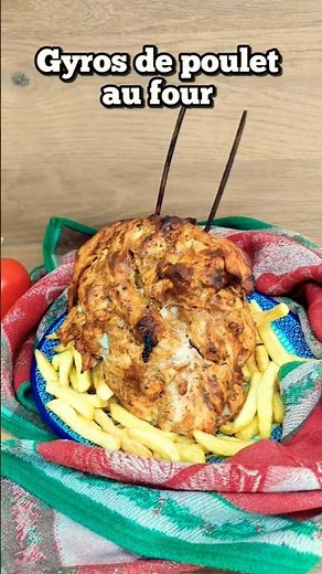 Baked Chicken Gyros #gyros #greekrecipe #greekcuisine #easyrecipe #marinatedchicken