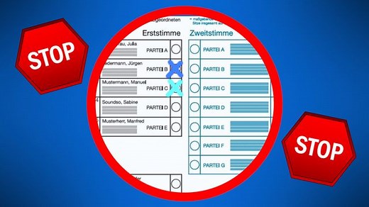 Bundestagswahl: Wahlzettel richtig ausfüllen