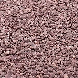Rocks for Plants.Red Color Decorative Pebbles. 1/5 Inch 2 lbs. for Garden, Landscaping, Indoor, Vase fillers, Crafting, Succulents, pots, Plants (Mini, RED, 2)