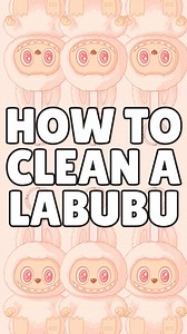 If you’re gonna own a Labubu, you might as well learn how to clean it! @popmart They’re honestly very easy to clean but MUST be done by hand. Pretreat stains as needed and then hand wash. Use a tiny amount of detergent as you’ll spend ages rinsing the suds out if you use too much (like me). Give them a squeeze with a towel to remove most of the water and then hang or dry flat. A little bit of brushing or blow dry will make the fur soft and lush again. I hope this helps :) #labubu #cleaningalabub