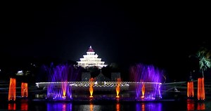 15K views · 511 reactions | Most beautiful musical fountain - Almost a Tango for Radha and Govind Art of Living International Center | Virat Chirania | Facebook