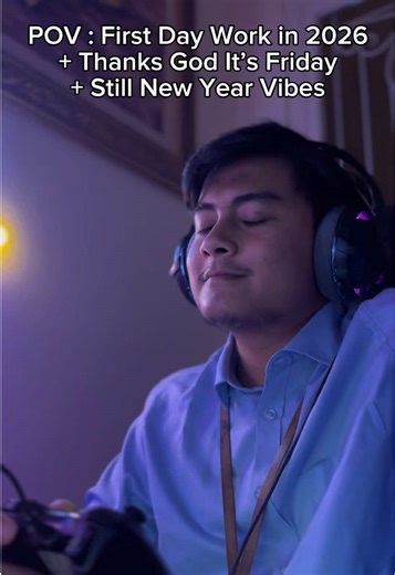 POV : First Day Work in 2026 Thanks God it’s Friday Still New Year Vibes #pov #tgif #afterwork #newyearvibes #pcgaming