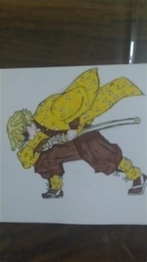 #demonslayer zenitsu agatsuma drawing 🔥 thunder clapping flash