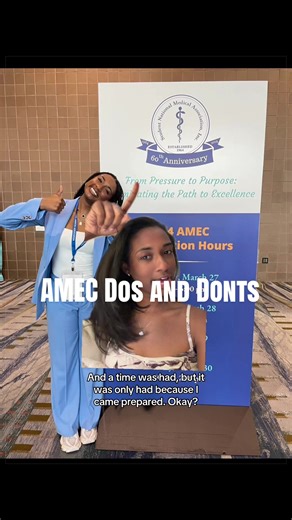 It's AMEC season and If you're a first timer here are some little tips to keep in your back pocket. #amec #snma #futureblackdoctors #futuredoctors #medstudent
