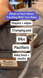 74K views | Wondering what to pack for your baby when traveling? Don't forget some of these essential items when traveling with your baby. | What To Expect | Facebook