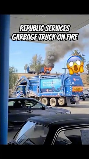 Why this Garbage Truck suddenly started SMOKING! Lithium Batteries in Garbage Trucks! 🚛💨