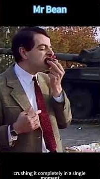 Mr.Bean’s car gets crushed by a tank//Mr.bean. 🚗 🌟😔