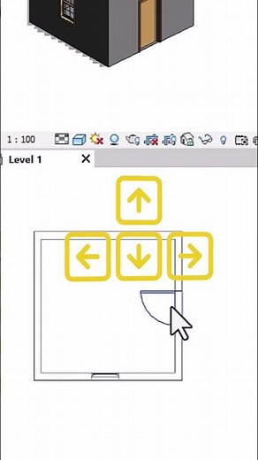طريقة إضافة الأبواب والنوافذ وكيفية تغير مكانها اتجاهها في برنامج الريفيت 🚪💻#autodeskrevit