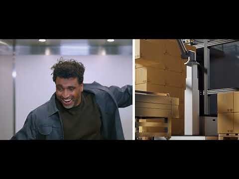 LINAK® ELEVATE™ electric lifting column for cobot palletisers