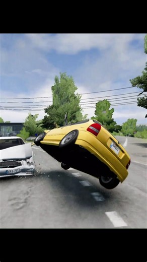 Static Civic Crash Beamng Drive #shorts #short #fyp #edit #beamngdrive #beamngcrashes #static #honda