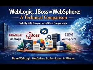 Be An WebLogic, WebSphere & Jboss Expert! Core Components & Architecture with SidebySide Comparison