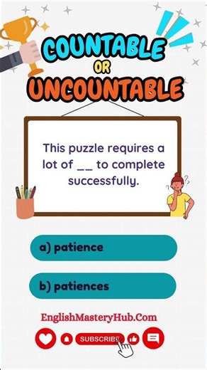 Countable vs Uncountable Nouns 🧠✨