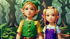 Two teenage elves set off on an adventure through a magical forest. Their journey is filled with wonder and excitement