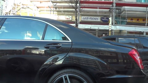 Mercedes AMG S65 loud acceleration on public road