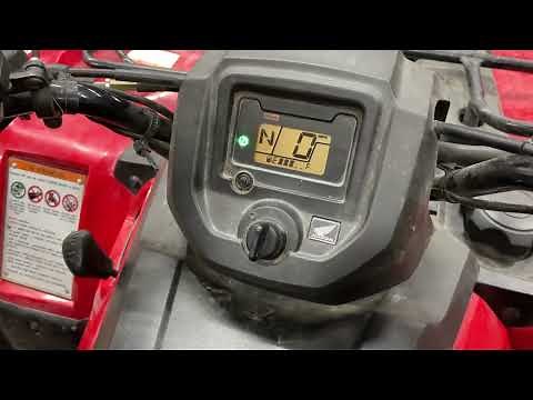 Honda Rancher 420, TRX420, How To Reset Wrench Light On Dash Cluster, Reset Maintenance Oil Light