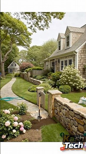 Complete Landscaping Makeover | Walkway, Lawn & Garden Bed Installation #architecture #beforeandafte