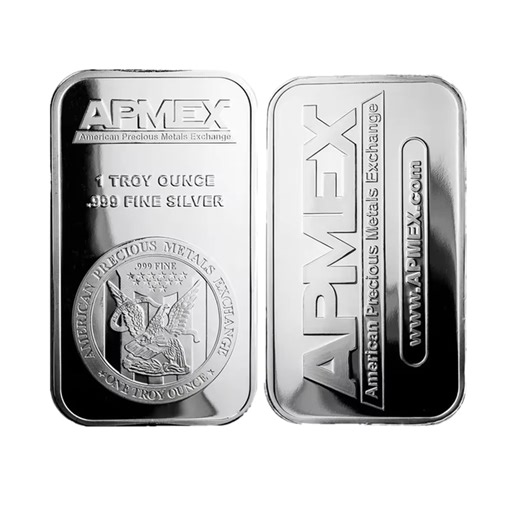 Factory Price APMEX Silver Bar Collectible Souvenir Sliver Bullion Gift