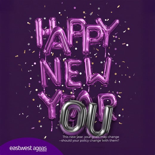 HAPPY NEW YEAR! 🎆🎉 As the new year begins, ask yourself: does your current policy still keep up with your life today? Start the year strong by securing your future—because the best plans evolve with you. What does your 2026 look like in one emoji? Show us in the comments below! #WhatsYourPURPLE #ForYourPURPLE #NewYear | EastWest Ageas Insurance