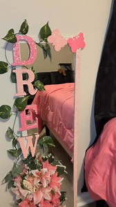 5.9K views · 165 reactions | I am slowly getting back into my DIY projects. I JUST LOVE THIS MIRROR…殺 #Flowers #Mirror #highlightseveryone #pink | Camille Darden | Facebook