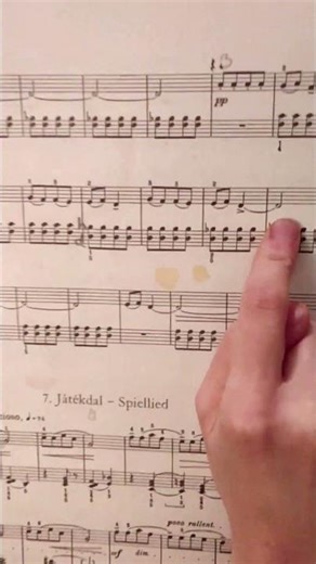 Nur 4 Takte!!! Ausschnitt aus: Die Struktur in der RECHTEN Hand am Bsp. von: Bela Bartók #üben