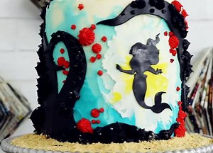 300K views · 734 shares | The Little Mermaid Silhouette Cake By: Koalipops | MetDaan Cakes | Facebook
