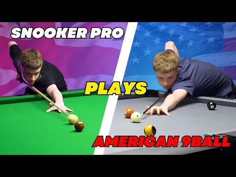PRO SNOOKER PLAYER TRIES AMERICAN POOL for the First Time! 🎱