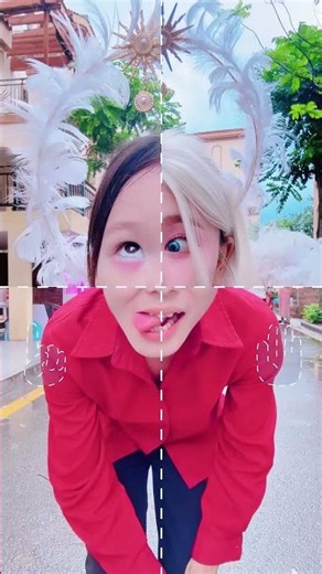 来和天使一起拍合照吧。#cosplay #funny