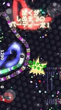 5/23 arimaのお誕生日会🎂🥳🎉#スリザリオ #slitherio #mokomoko