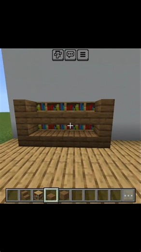 Minecraft Bookcase l build Hack l #shorts