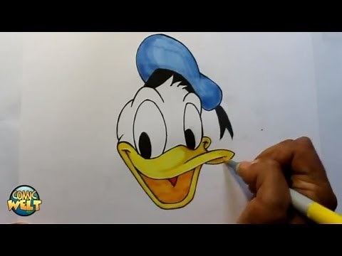 Wie zeichnet man Donald Duck [Walt Disney] Tutorial