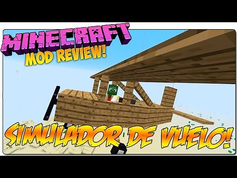 FLIGHT SIMULATOR MOD MINECRAFT 1.7.10 ESPAÑOL | Simulador de vuelo con aviones realistas! | MODS