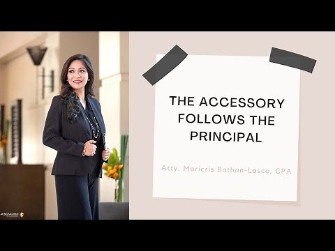 Accessory follows the principal: Article 1166, Nature and Effect of Obligations, ObligCon