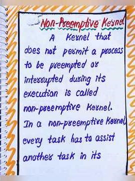 Non-Preemptive Kernel in Operating Systems notes by LahariLectures #notes #LahariLectures #shorts