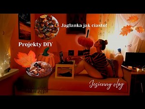 Jesienny vlog 🍁🧡 | Dużo DIY, poduszka dynia, figurki z gliny, dynie z włóczki | Sandra Jurczak