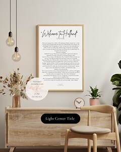 Welcome to Holland Poem Print | Special Needs Art (digital Download) - Etsy