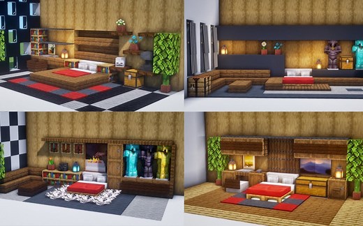【Minecraft】几种最佳卧室建造技巧与创意！（6tenstudio）