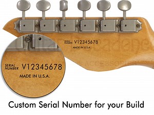 Custom Serial Number Waterslide Guitar Headstock Decals - Etsy Australia