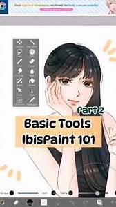 part 2 basic tools Ibispaint 🙌🏻 #ibispaintx #tutorial