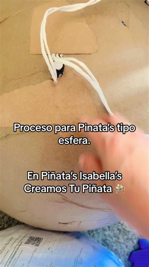 Proceso para pinata tipo esfera #piñatas