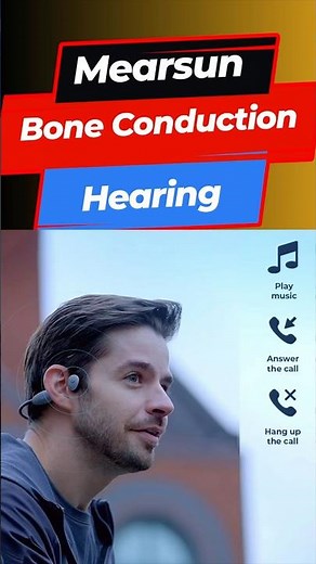 MES-E100 Bone Conduction Hearing Aid | Bluetooth, AI Sound, Waterproof & DIY Fit