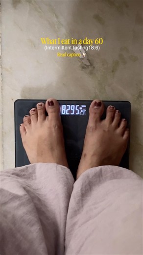 Day 60/120 days intermittent fasting 🧿 #beforeandafterweightloss #whatieatinaday #fatlossjourney