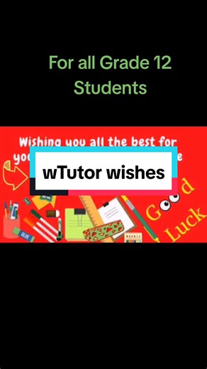 Good luck for your Grade 12 exam! #ConSantanderConecto #wishes #education