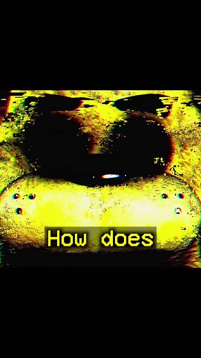 How does Golden Freddy attack you? #fnaf #fivenightsatfreddys | golden freddy
