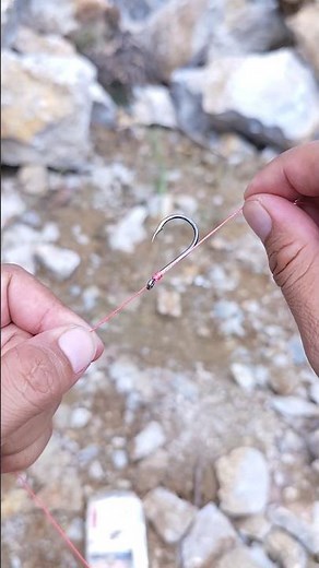 How to Tie a Fishing Hook Like a Pro | Strong & Easy Knot for All Anglers #fishing #fishinghack
