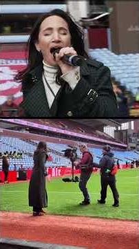 The shot and BTS: #steadicam at Aston Villa with singer Laura Wright!
