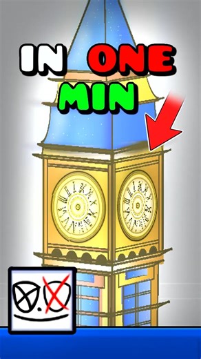 How I Made A Clock Tower In Less Than 1 Minute (Geometry Dash)