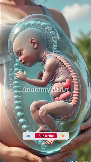 Inside Pregnancy: A 3D Journey Through Fetal Development and Amniotic Fluid Interaction